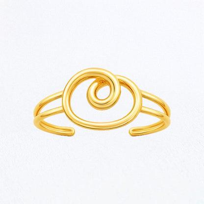 Bracelet Jonc Rosa - Acier inoxydable - Couleur or