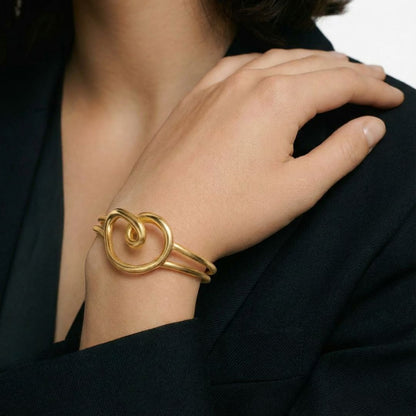 Bracelet jonc acier inoxydable Rosa Bellaime 3