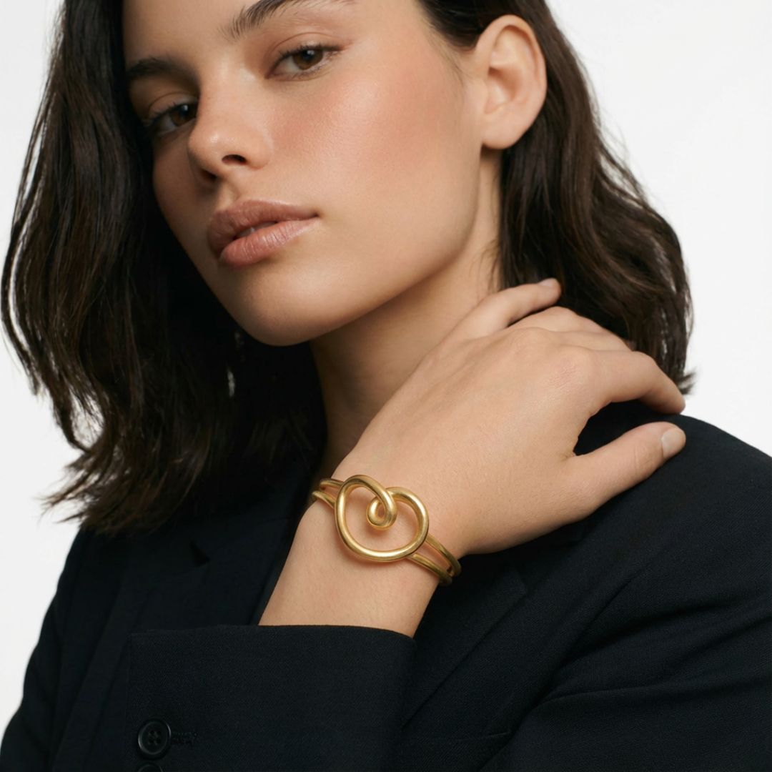 Bracelet jonc acier inoxydable Rosa Bellaime 2