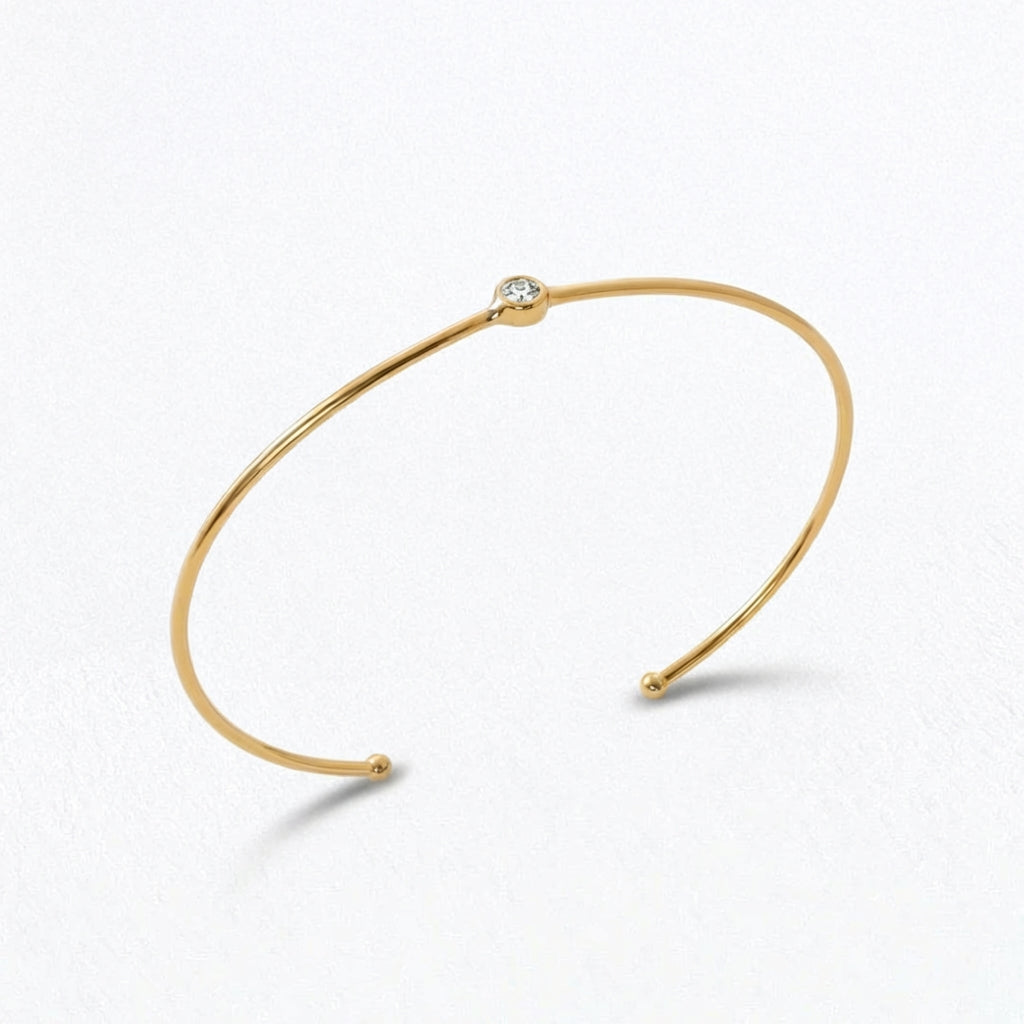 Bracelet jonc plaqué or 18K Emma Bellaime