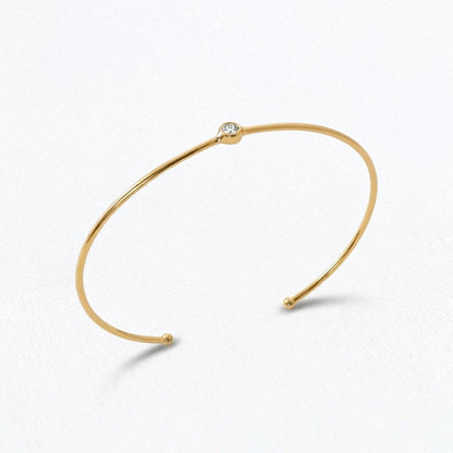 Bracelet jonc plaqué or 18K Emma Bellaime