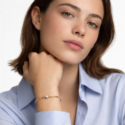 Bracelet jonc plaqué or 18K Emma Bellaime 3