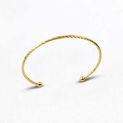 Bracelet jonc plaqué or 18K Laura Bellaime