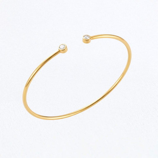 Bracelet jonc plaqué or 18K Victoria Bellaime
