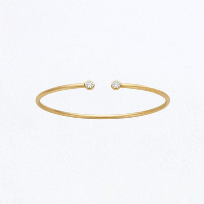 Bracelet jonc plaqué or 18K Victoria Bellaime 5