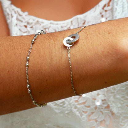 Bracelet femme tendance argent 925 Less is More Bellaime 2