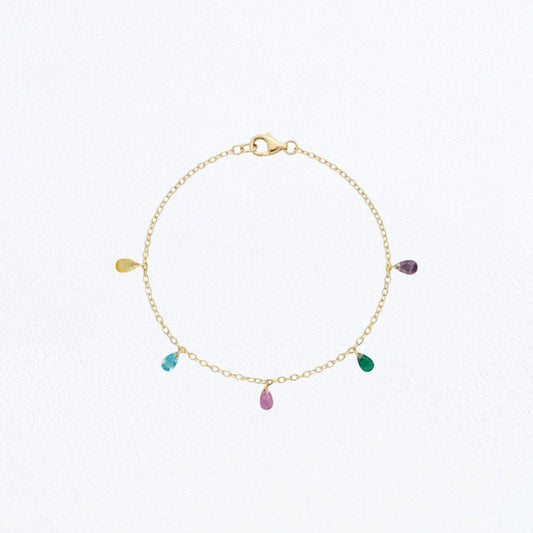 Bracelet multicolore Colormix Plaqué or 18K Zirconium Bellaime