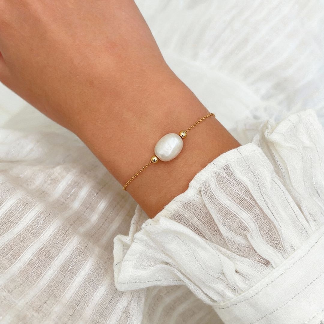 Bracelet perle naturelle plaqué or 18K Odity Bellaime 3