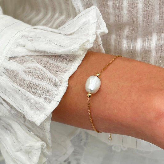Bracelet perle naturelle plaqué or 18K Odity Bellaime