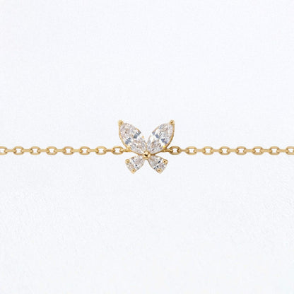 Bracelet papillon plaqué or 18K Butterfly Bellaime 5