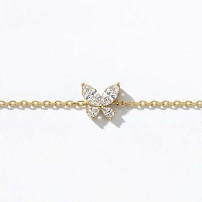 Bracelet papillon plaqué or 18K Butterfly Bellaime 5
