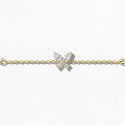Bracelet papillon plaqué or 18K Butterfly Bellaime 6