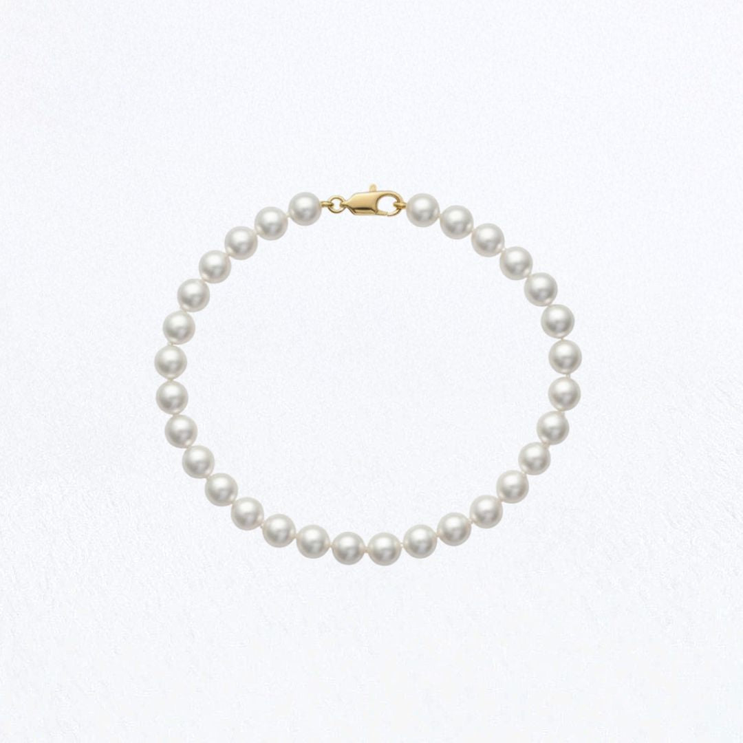 Bracelet perle plaqué or 18K Basic and Perfect Bellaime