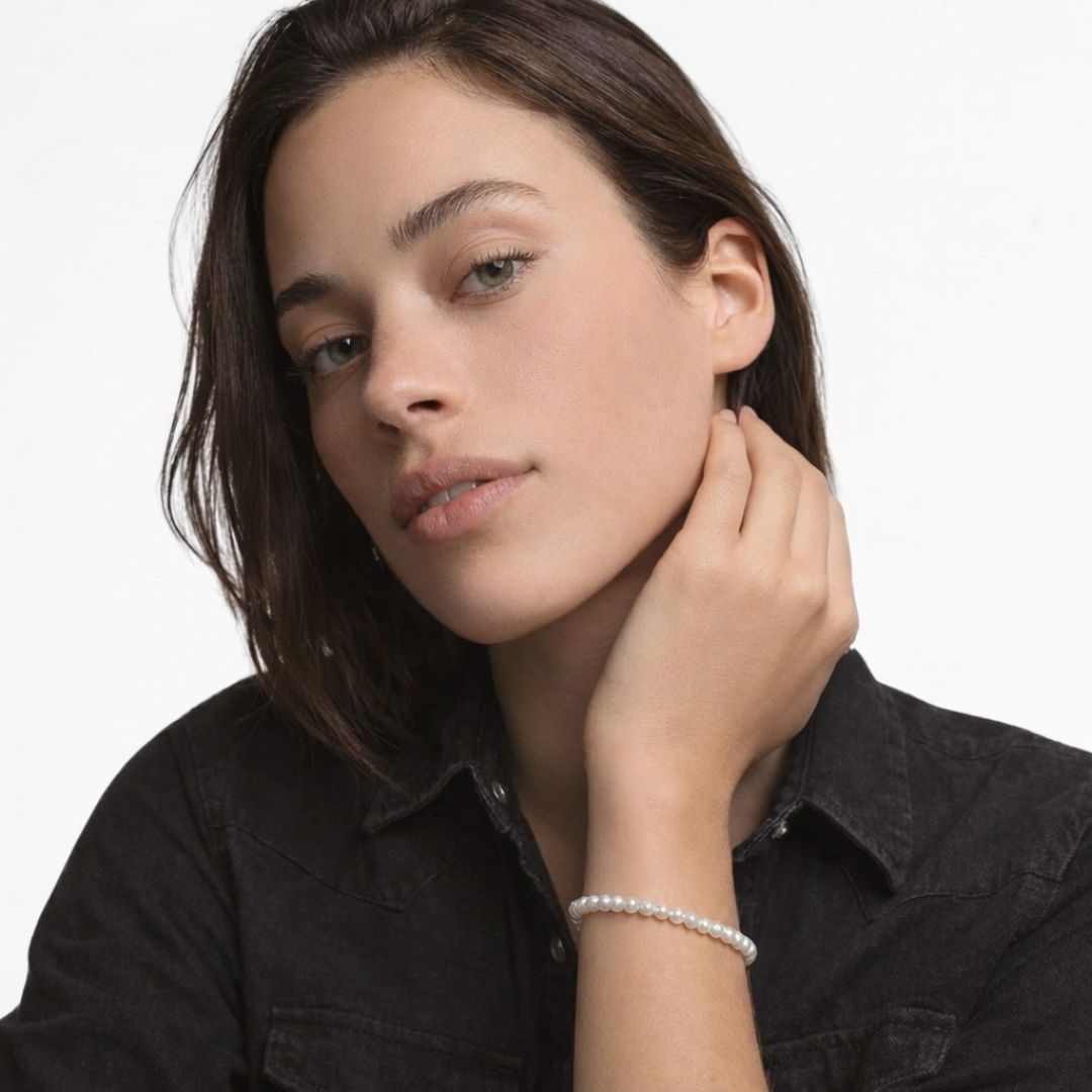 Bracelet perle plaqué or 18K Basic and Perfect Bellaime 3