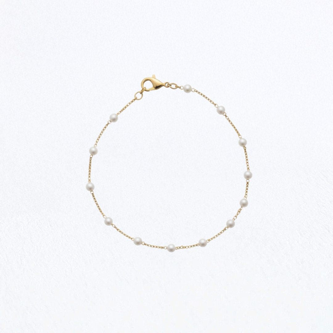 Bracelet perle plaqué or 18K Laura Bellaime