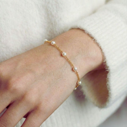 Bracelet perle plaqué or 18K Laura Bellaime 2