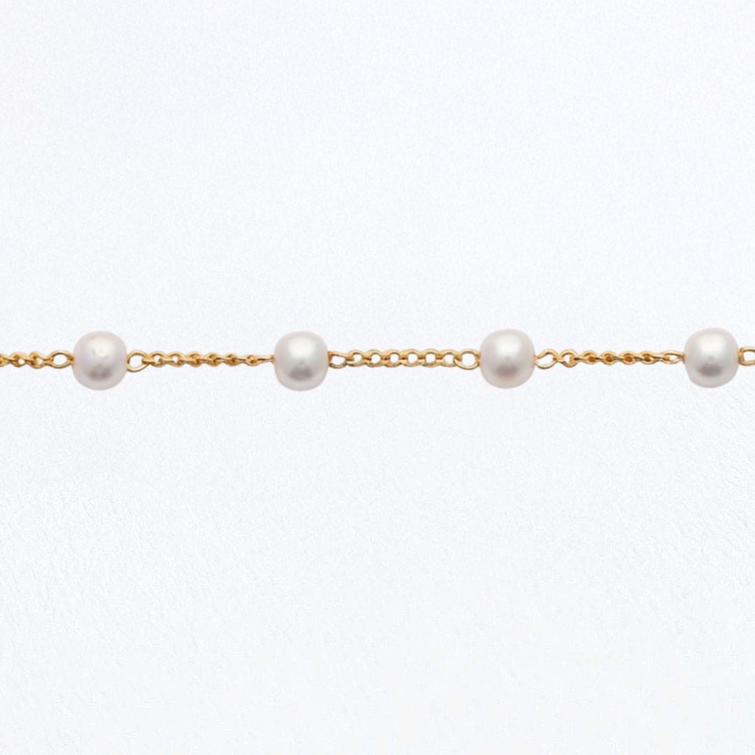Bracelet perle plaqué or 18K Laura Bellaime 5