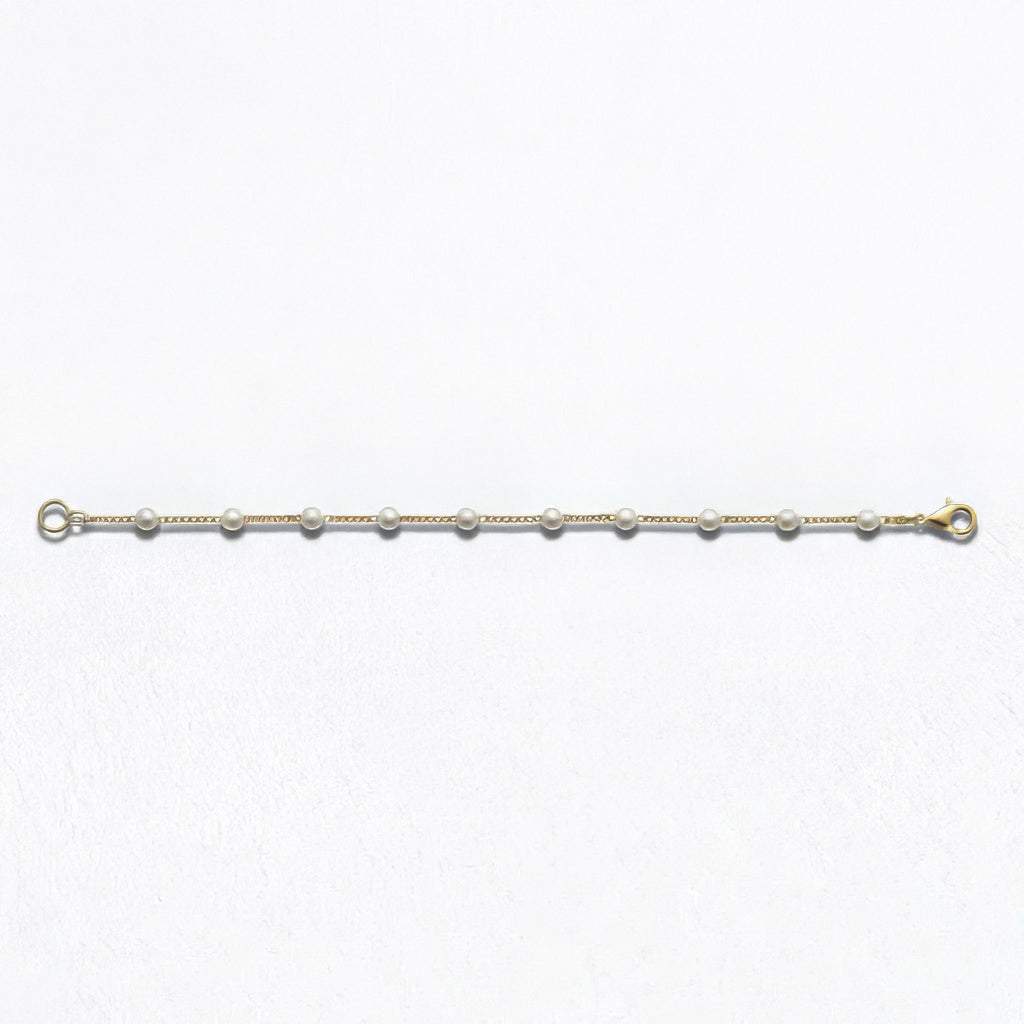 Bracelet perle plaqué or 18K Laura Bellaime 6