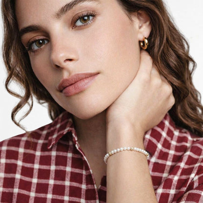 Bracelet perle plaqué or 18K Alizée Bellaime 3