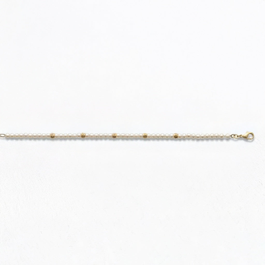 Bracelet perle plaqué or 18K Alizée Bellaime 5