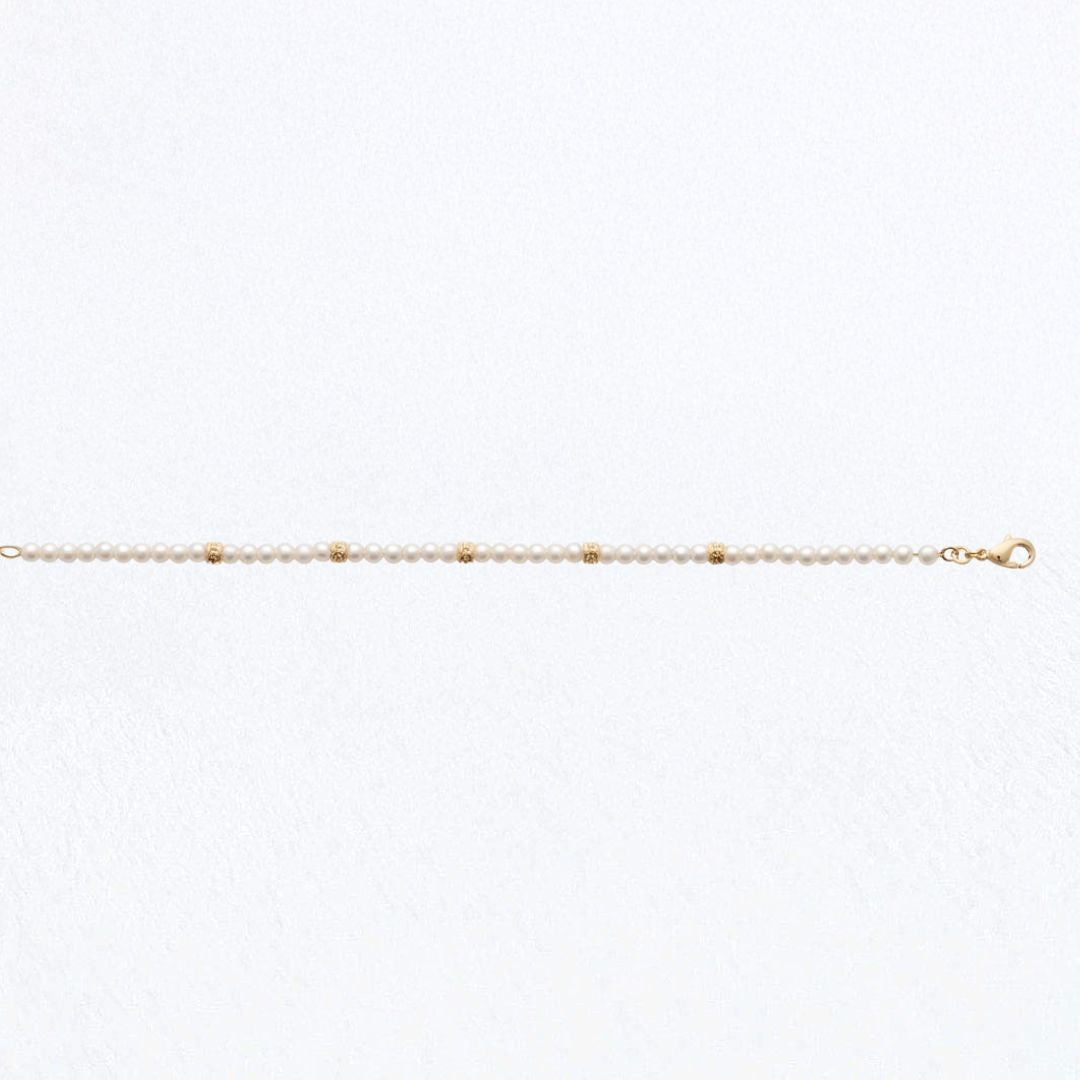 Bracelet perle plaqué or 18K Alizée Bellaime 6