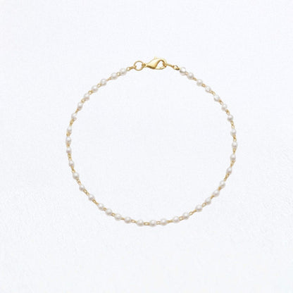 Bracelet perle plaqué or 18K Estelle Bellaime