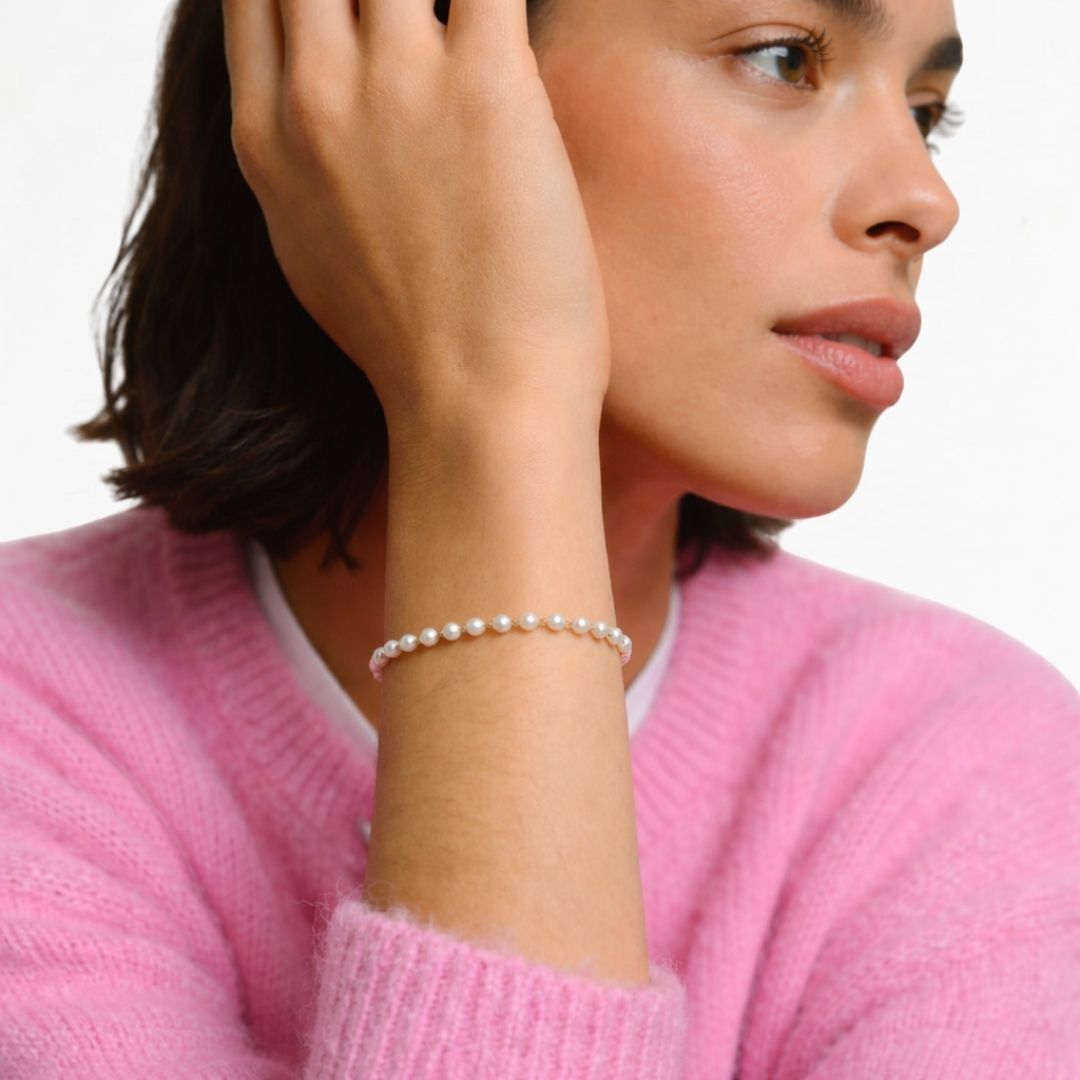 Bracelet perle plaqué or 18K Estelle Bellaime 3
