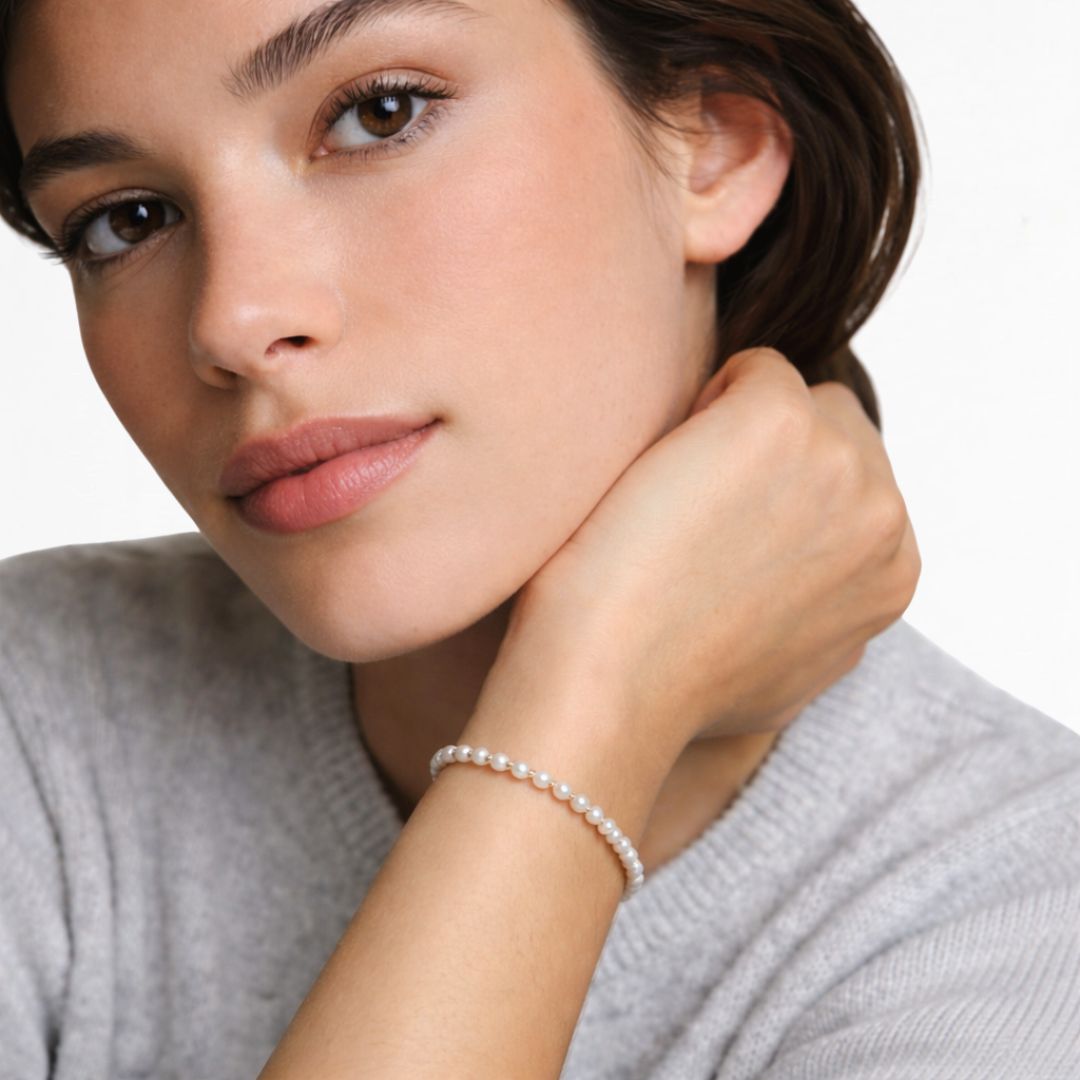 Bracelet perle plaqué or 18K Gabrielle Bellaime 2