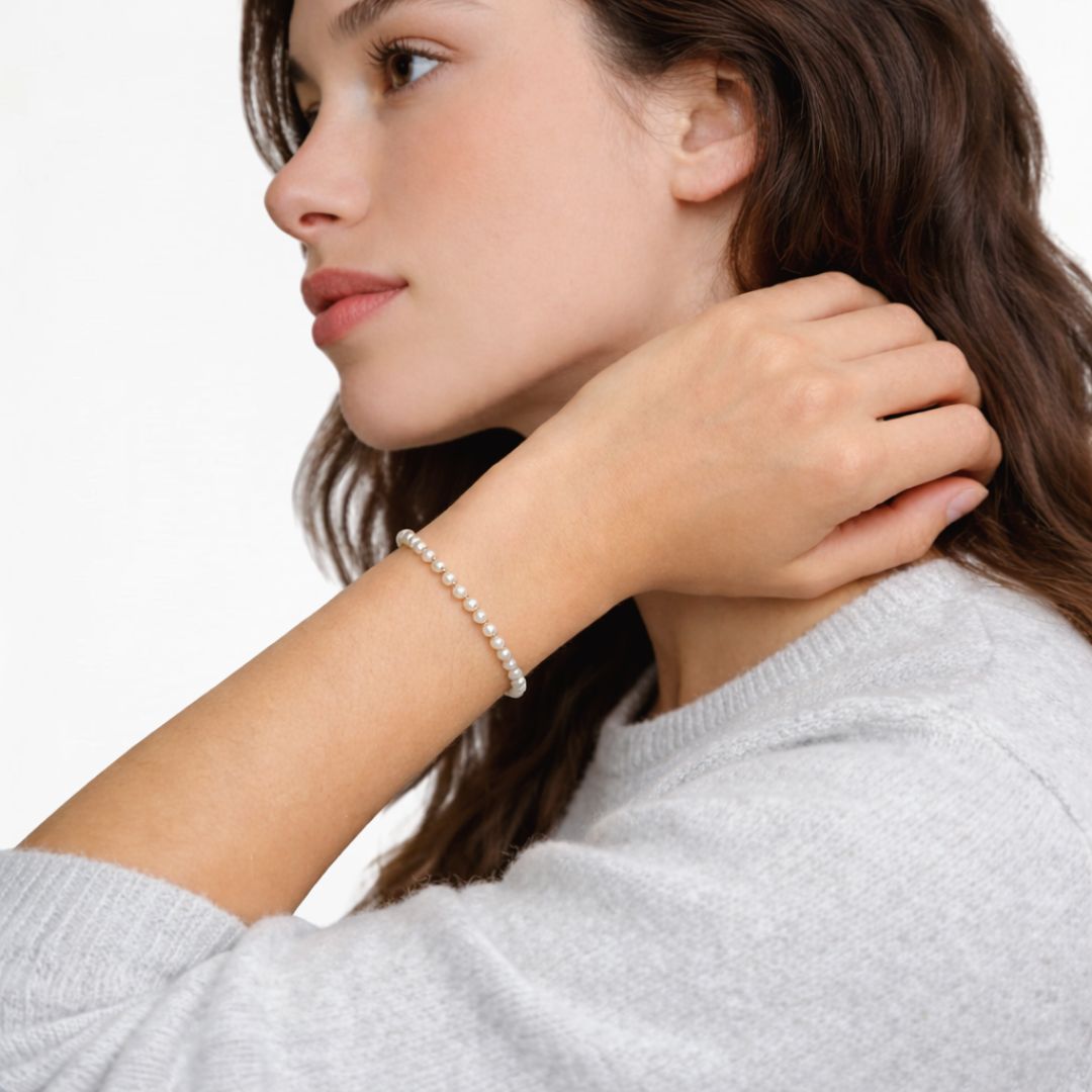 Bracelet perle plaqué or 18K Gabrielle Bellaime 3