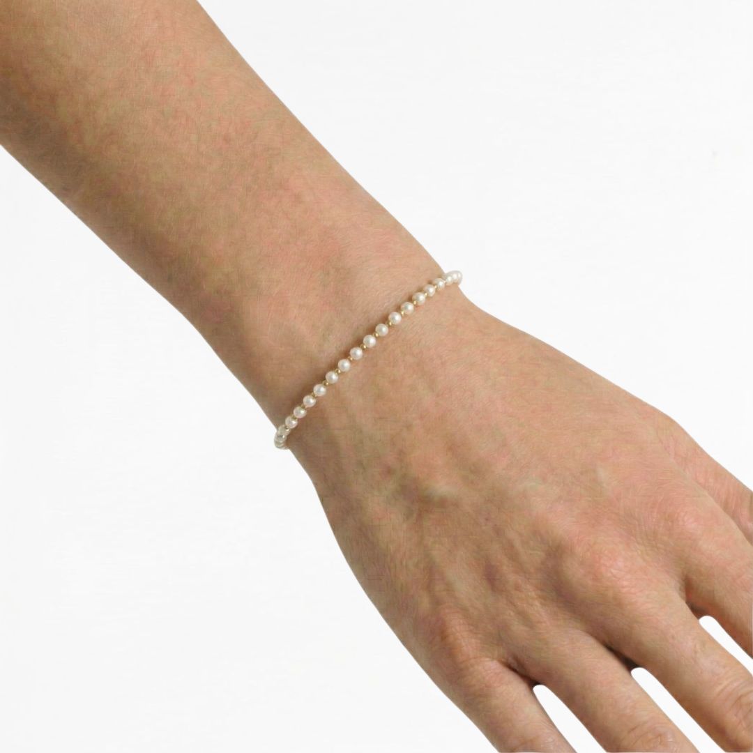 Bracelet perle plaqué or 18K Gabrielle Bellaime 4