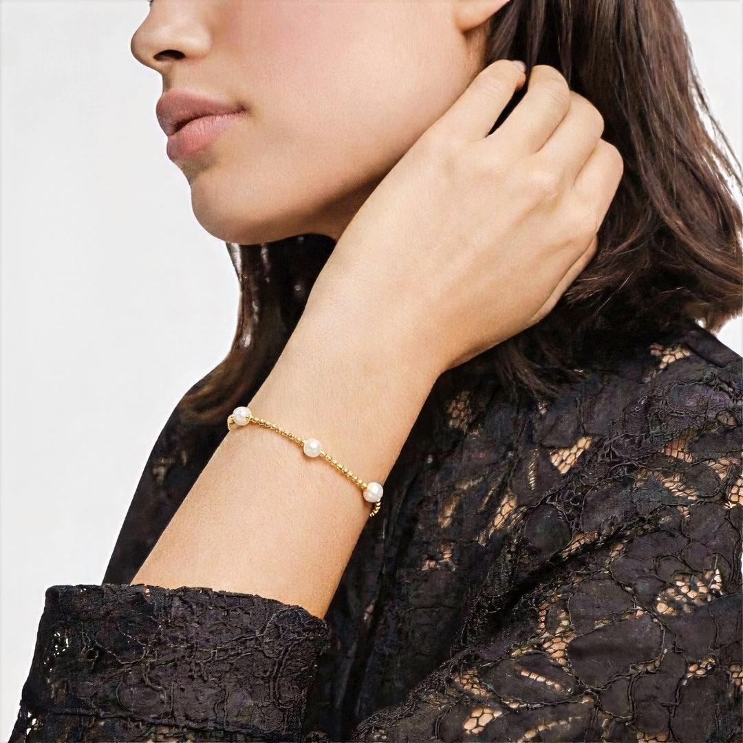 Bracelet perle plaqué or 18K Manon Bellaime 2