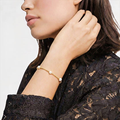 Bracelet perle plaqué or 18K Manon Bellaime 2