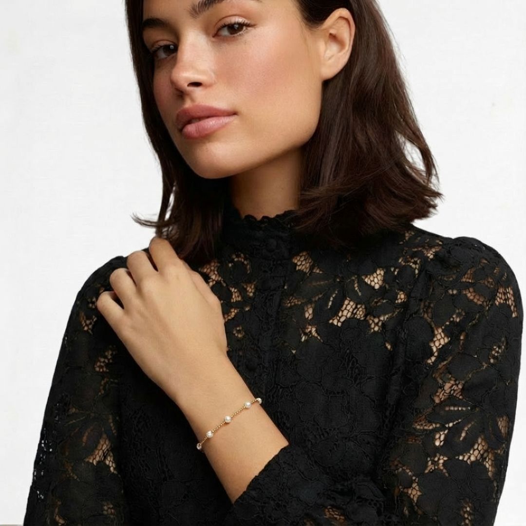 Bracelet perle plaqué or 18K Manon Bellaime 3