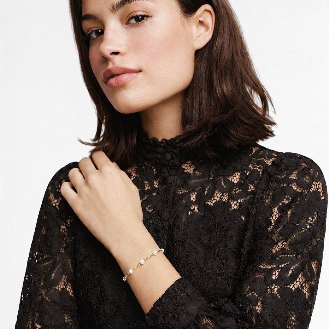 Bracelet perle plaqué or 18K Manon Bellaime 3