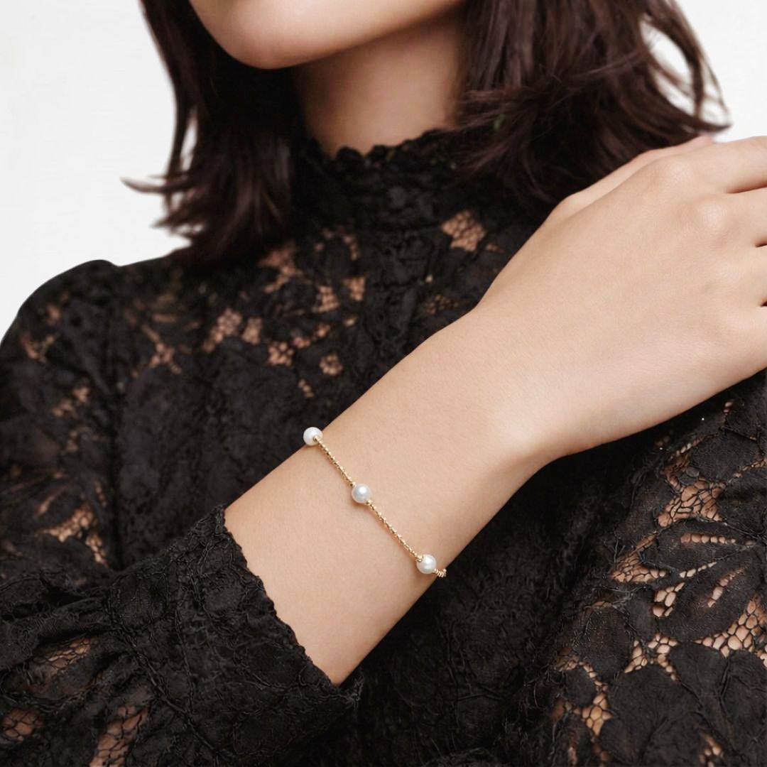 Bracelet perle plaqué or 18K Manon Bellaime 4