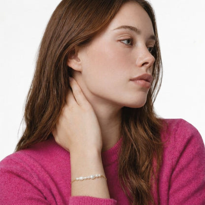 Bracelet perle plaqué or 18K Marion Bellaime 3