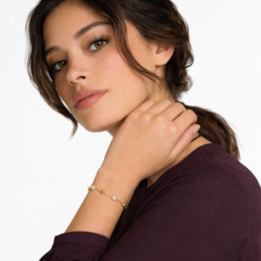 Bracelet perle plaqué or 18K Noemie Bellaime 2