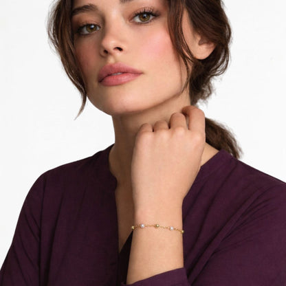 Bracelet perle plaqué or 18K Noemie Bellaime 3