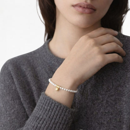 Bracelet perle plaqué or 18K Octavie Bellaime 3