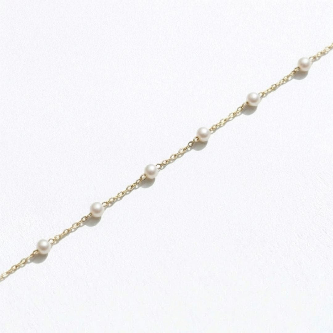 Bracelet perle plaqué or 18K Ophelie Bellaime 4