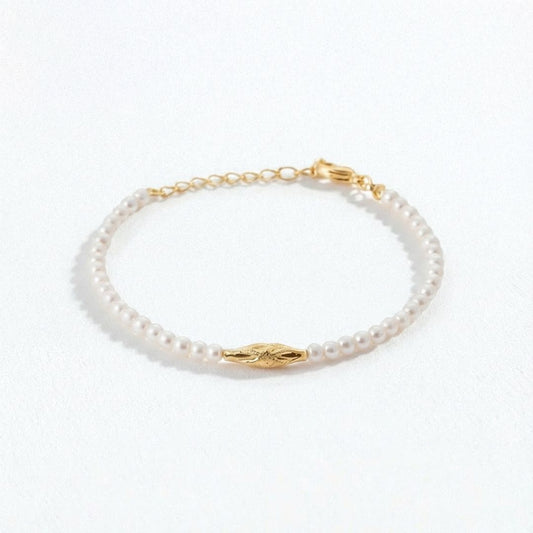 Bracelet perle plaqué or 18K Oriane Bellaime