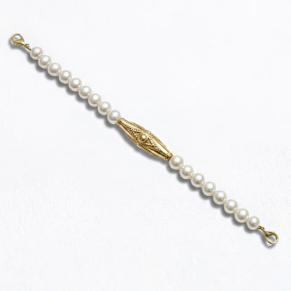 Bracelet perle plaqué or 18K Oriane Bellaime 7