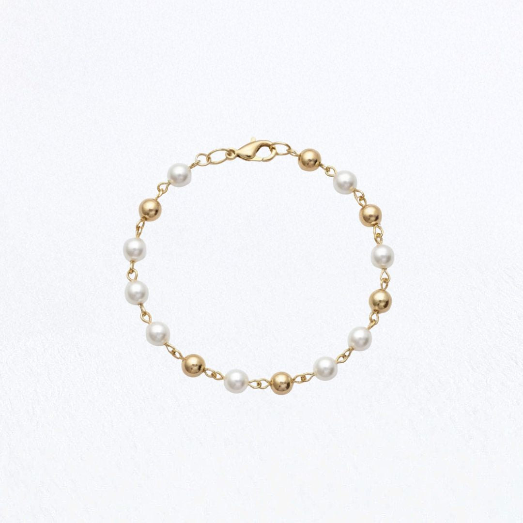 Bracelet perle plaqué or 18K Pauline Bellaime