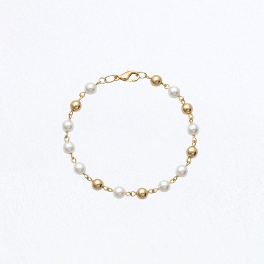 Bracelet perle plaqué or 18K Pauline Bellaime