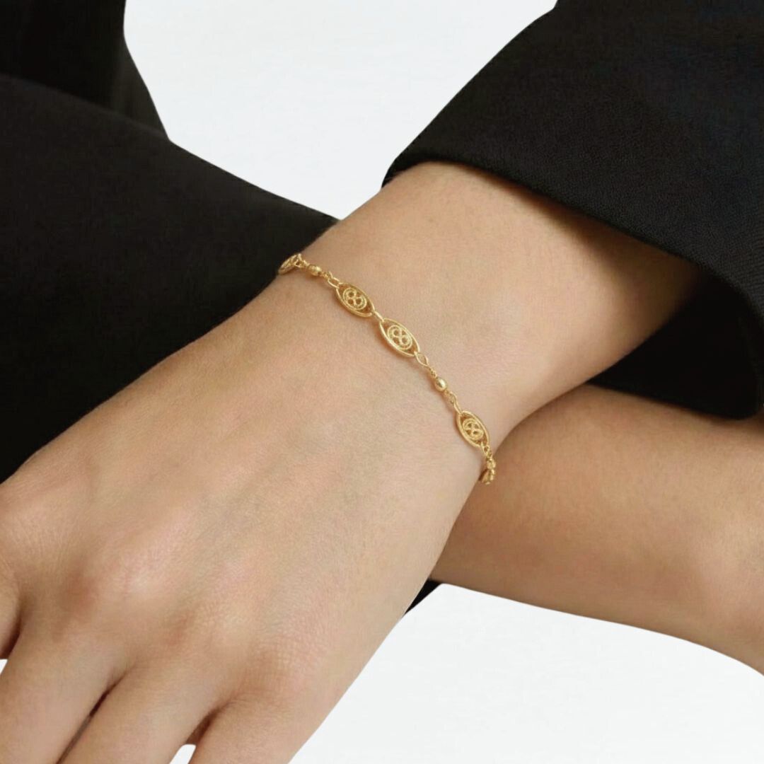 Bracelet plaqué or 18K Amara Bellaime 5