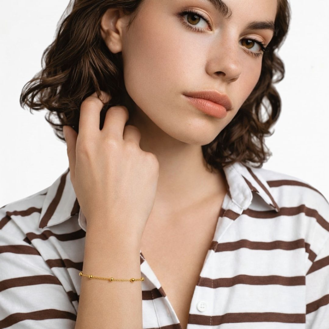 Bracelet plaqué or 18K Charline Bellaime 2