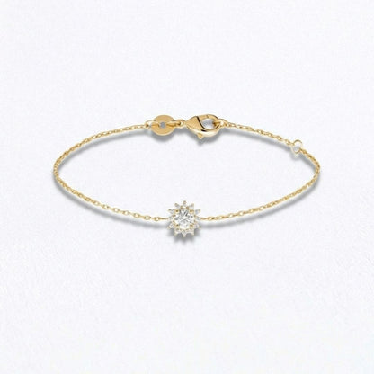 Bracelet fleur plaqué or 18K Flore Bellaime