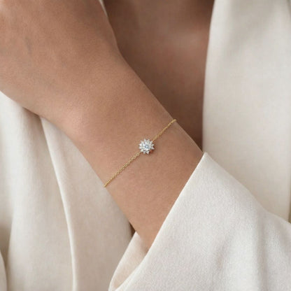 Bracelet fleur plaqué or 18K Flore Bellaime 3