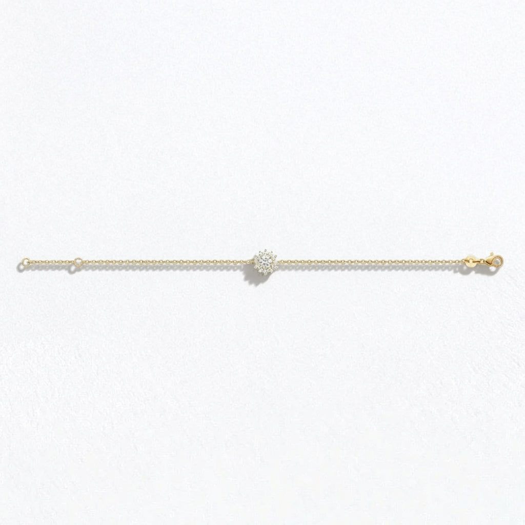 Bracelet fleur plaqué or 18K Flore Bellaime 6