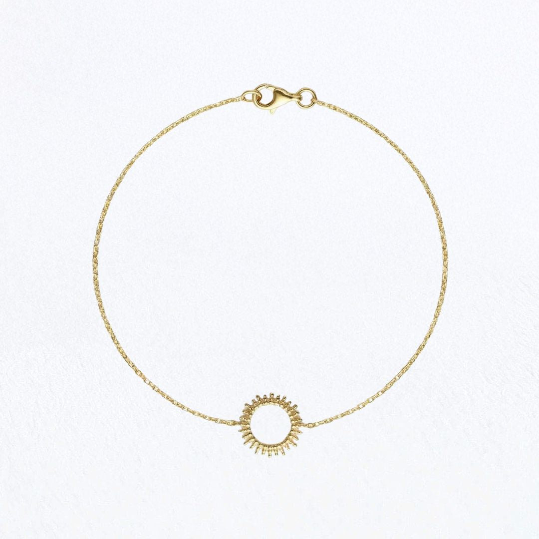 Bracelet soleil plaqué or 18K Helios Bellaime
